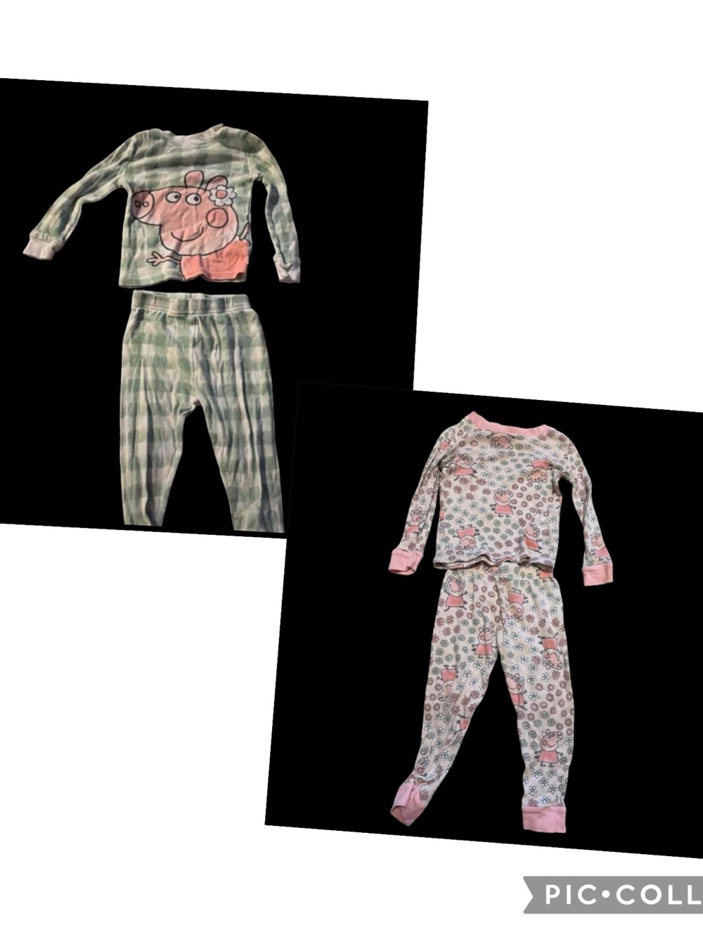 Komar Kids Pink and Green Peppa Pig Pajama Set Pair